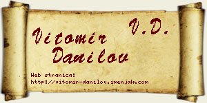 Vitomir Danilov vizit kartica